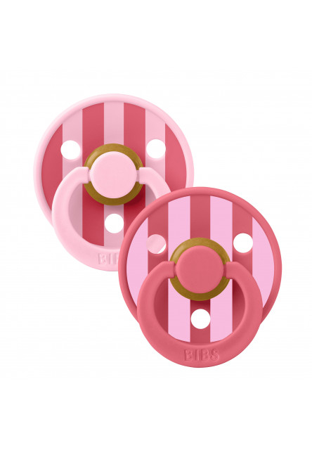 Colour Block cumlíky z prírodného kaučuku 2ks - veľkosť 2 (Baby Pink Coral Mix)