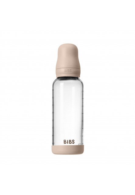 Antikoliková sklenená fľaša s kaučukovým cumlíkom 240ml (Sage)