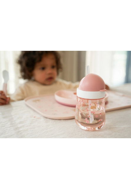 Hrnček so slamkou 300 ml 9m+ Fairy Garden