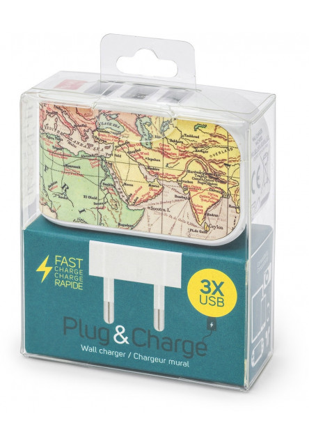 USB nabíjačka Legami Plug & Charge - 3Usb
