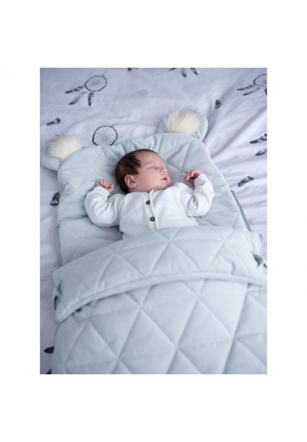 Spací vak 6v1 Dream Catcher Triangles Light Grey
