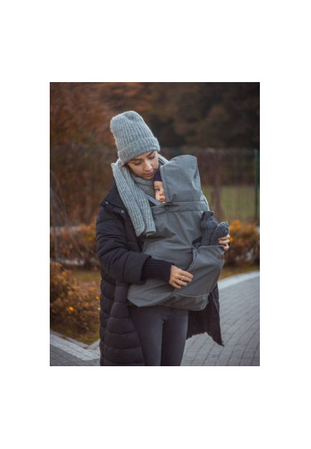 Zatepľovacie vrecko na nosítko Softshell Grey šedá