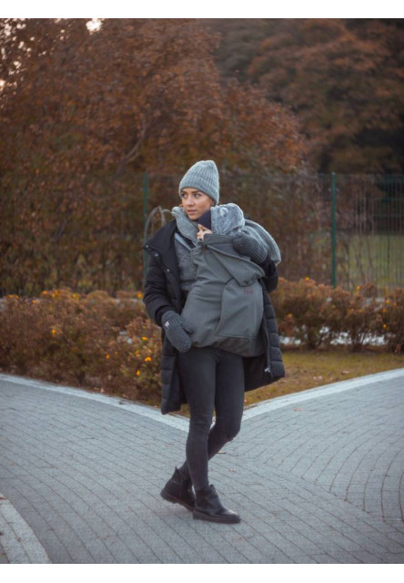 Zatepľovacie vrecko na nosítko Softshell Grey šedá