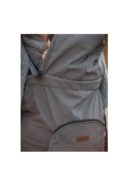Zatepľovacie vrecko na nosítko Softshell Grey šedá