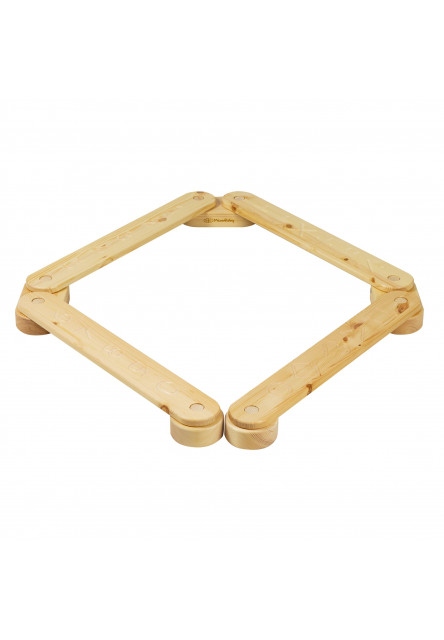Detská senzomotorická Montessori kladina, prírodná, 4ks