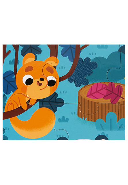 Dotykové puzzle Lesné zvieratká