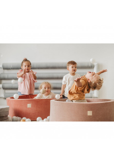 Suchý bazénik s loptičkami 90x40cm s 300 loptičkami, šedá: biela, šedá, mätová