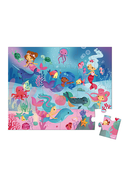Puzzle Morské víly v kufríku 24 ks 