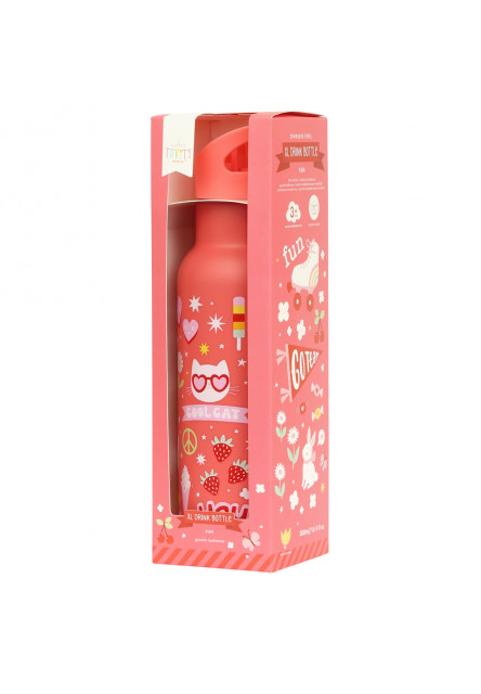 antikorová fľaša na pitie, 500 ml – zábava
