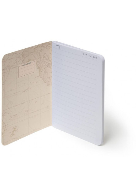 Zápisník Legami Quaderno Small Lined - Travel
