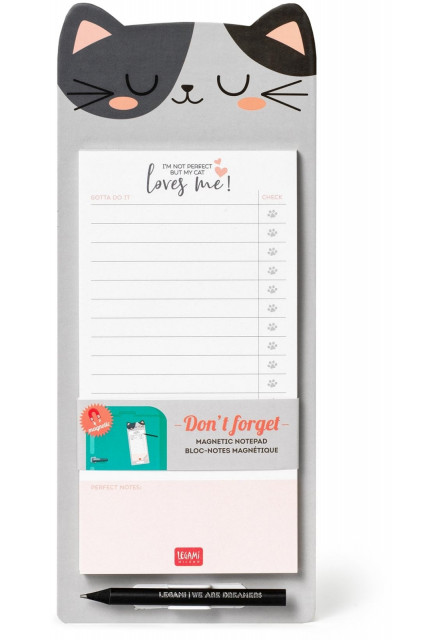 Magnetický odtrhávací blok Legami Nechcem Forget - Magnetic Notepad - Meow