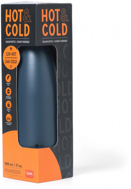 Termo fľaša Legami Hot & Cold - Vacuum Bottle - 500 ml - Black