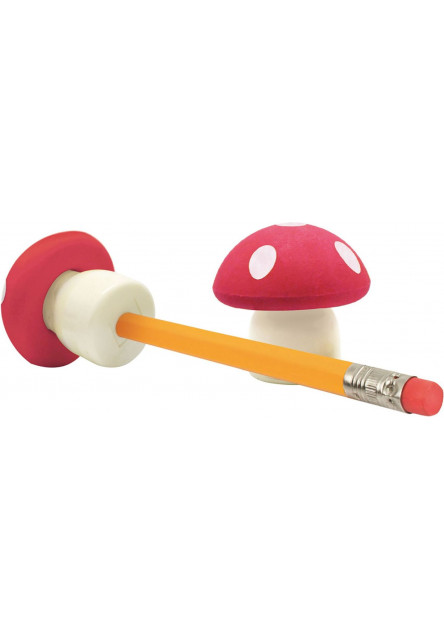 Strúhadlo a guma Legami Magic Mushroom Eraser With Pencil Sharpener - Red