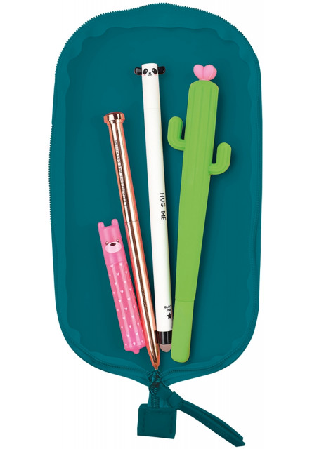 Peračník Legami Pencil Case - Soft Silicone - Petrol Blue