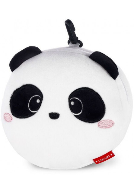 Cestovný vankúšik s maskou na spanie Legami Travel Pillow With Sleep Mask - My Travel Buddy - Panda