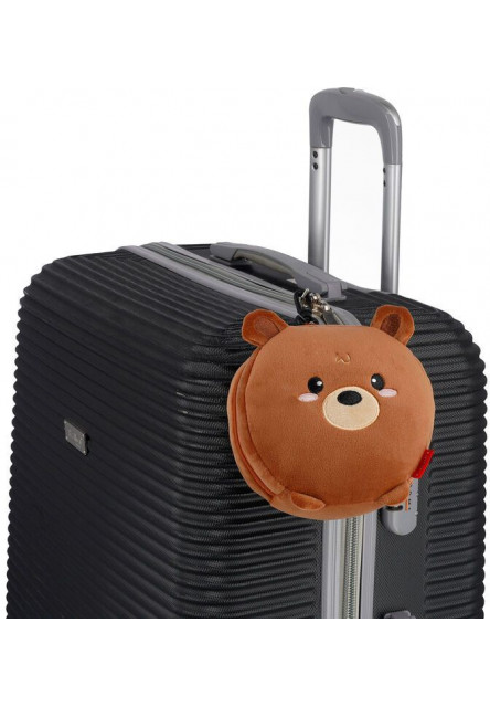 Cestovný vankúšik s maskou na spanie Legami Travel Pillow With Sleep Mask - My Travel Buddy - Teddy Bear