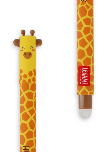 Gumovacie pero Legami Erasable Gel Pen - Erasable Pen - Giraffe - Black Ink