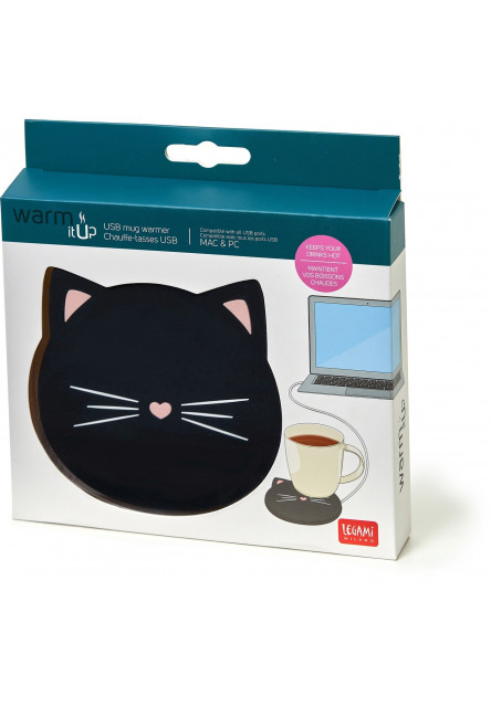 Ohrievací USB podtácok Legami Usb Mug Warmer - Warm It Up - Kitty