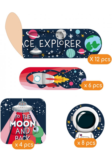 Set náplastí Legami Be Brave - 30 Printed Adhesive Bandages - Space