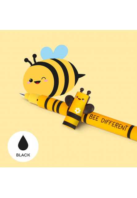 Gumovacie pero Legami Erasable Gel Pen - Erasable Pen - Bee - Black Ink