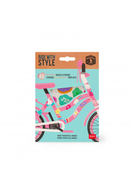 Reflektívne samolepky na bicykel Legami Reflective Bicycle Stickers - Ride With Style - Unicorn