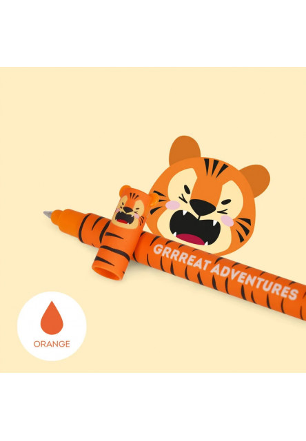 Gumovací pero Legami Erasable Gel Pen - Erasable Pen - Tiger - Orange Ink