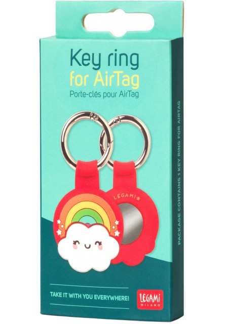Kľúčenka a puzdro na Airtag Legami Key Ring For Airtag - Rainbow