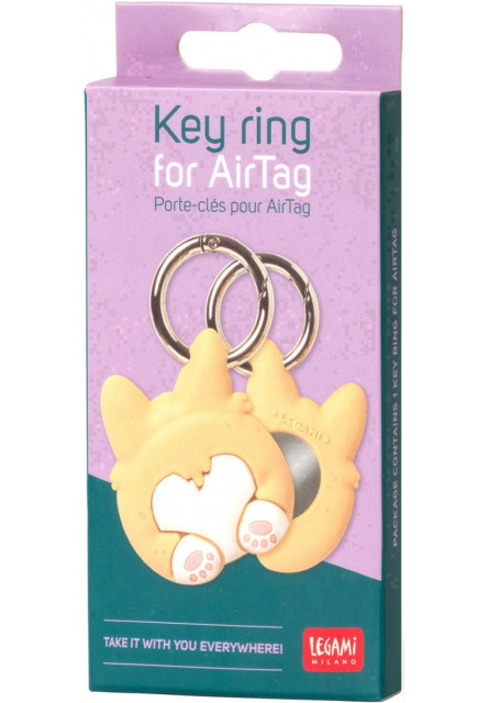 Kľúčenka a puzdro na Airtag Legami Key Ring For Airtag - Corgi