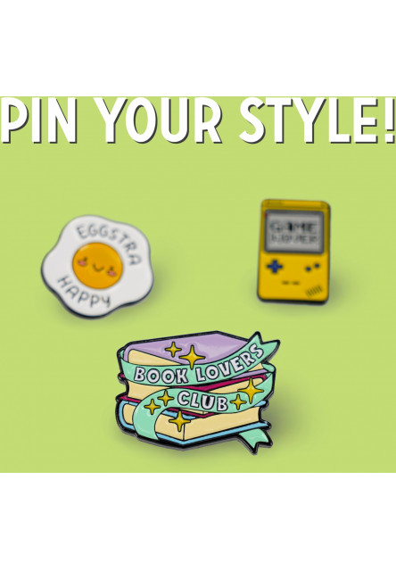 Brošňa Legami Enamel Metal Pin - Pin Your Style! - Book Lover