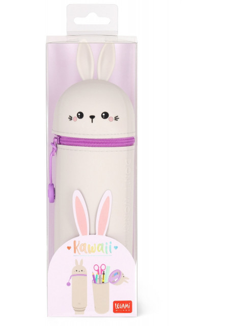 Peračník Legami 2-In-1 Silicone Pencil Case - Kawaii - Bunny