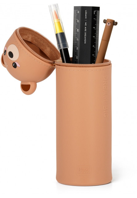 Peračník Legami 2-In-1 Silicone Pencil Case - Kawaii - Teddy Bear