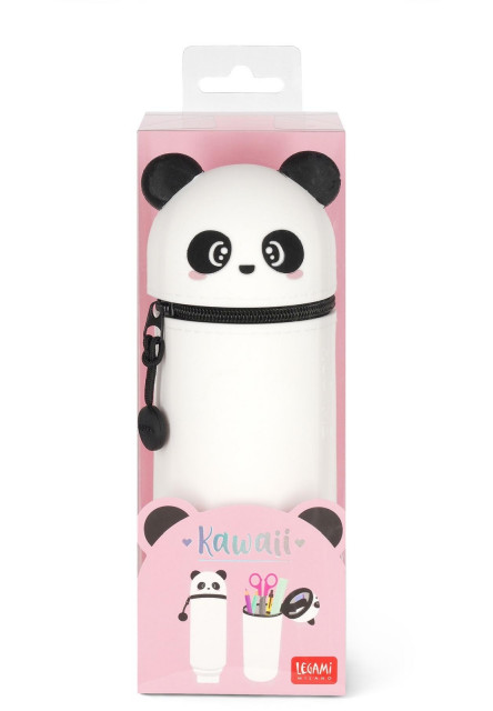 Peračník Legami 2-In-1 Silicone Pencil Case - Kawaii - Panda