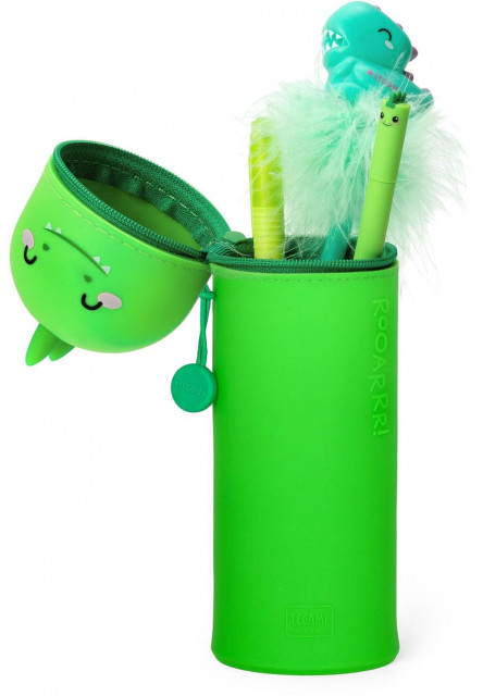 Peračník Legami 2-In-1 Silicone Pencil Case - Kawaii - Dino