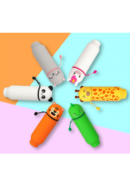 Peračník Legami 2-In-1 Silicone Pencil Case - Kawaii - Dino