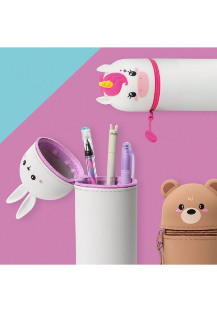 Puzdro na ceruzky Legami 2-In-1 Silicone Pencil Case - Kawaii - Penguin