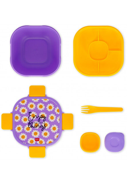 Škatuľka na desiatu Legami Lunch Box 1700 Ml - Daisy