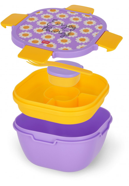 Škatuľka na desiatu Legami Lunch Box 1700 Ml - Daisy