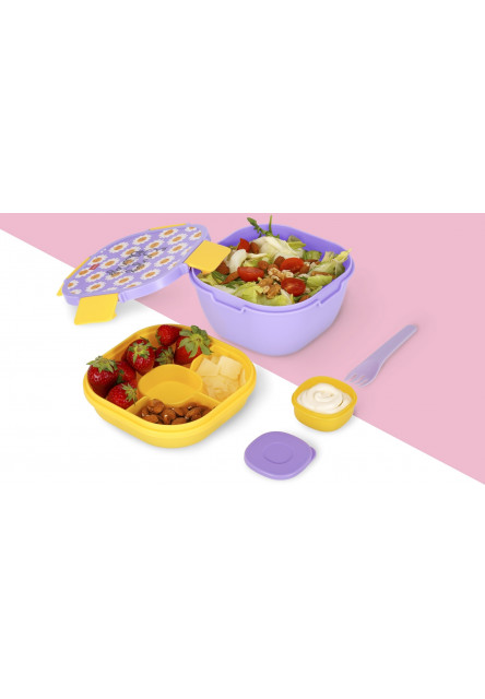 Škatuľka na desiatu Legami Lunch Box 1700 Ml - Daisy