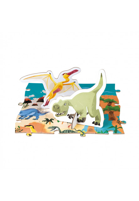 Vzdelávacie puzzle Dinosaury 200 ks
