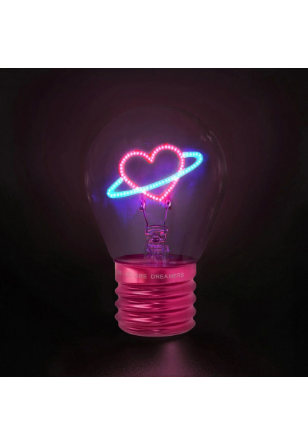 Dekoračné svetlo Legami Lightbulb-Shaped Table Lamp - Bulb Fiction - Planet Heart
