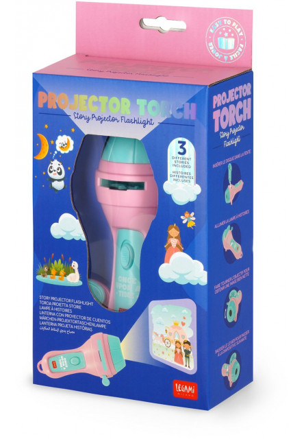Baterka s projektorom Legami Story Projector Flashlight - Once Upon A Time - Pink