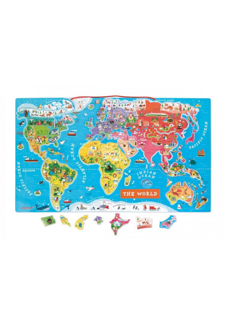 Magnetická mapa sveta EN verzia