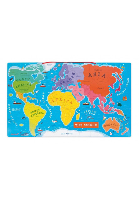 Magnetická mapa sveta EN verzia