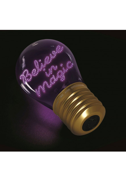 Dekorační světlo Legami Bulb Fiction - Believe In Magic