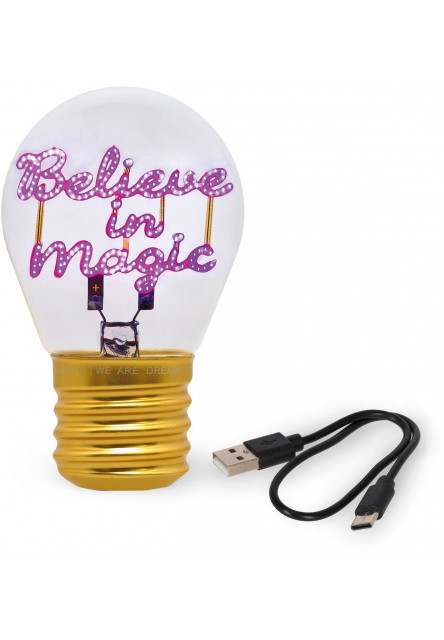 Dekorační světlo Legami Bulb Fiction - Believe In Magic
