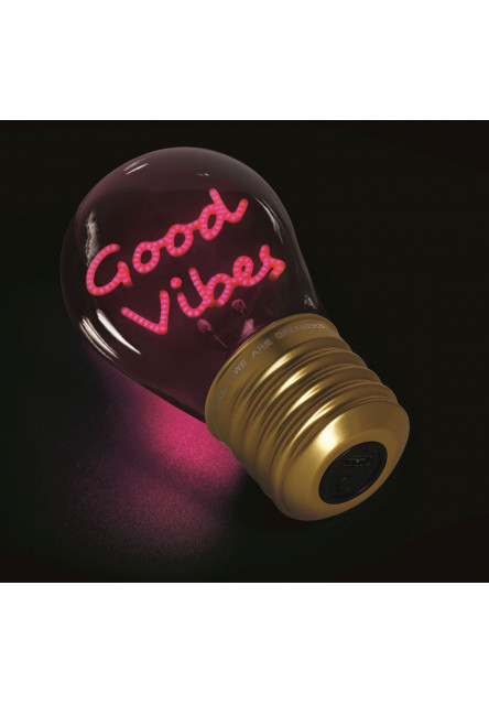 Dekorační světlo Legami Bulb Fiction - Good Vibes