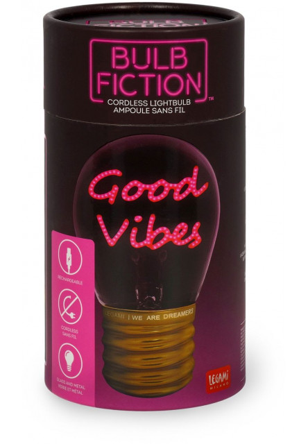Dekorační světlo Legami Bulb Fiction - Good Vibes