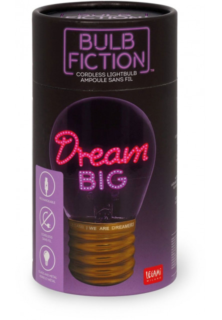 Dekorační světlo Legami Bulb Fiction - Dream Big