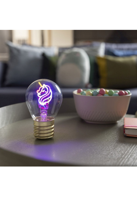 Dekorační světlo Legami Bulb Fiction - Unicorn