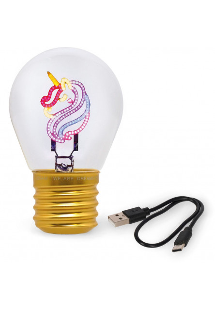 Dekorační světlo Legami Bulb Fiction - Unicorn